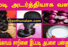 onion juice for hair in tamil