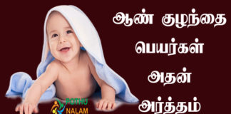 Baby Boy Names With Meaning in Tamil