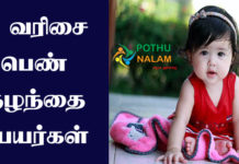 Baby Girl names Names Starting With si in Tamil