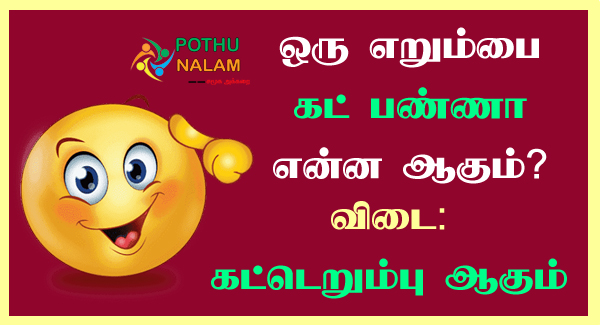 Funny Riddles in Tamil 