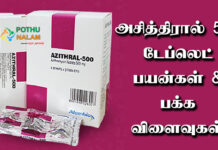 Azithral 500 Uses in Tamil
