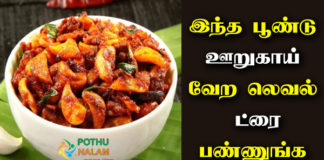 Poondu Oorugai Recipe in Tamil