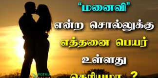 Manaivi Veru Peyargal in Tamil