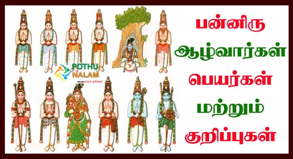 Alwargal Names in Tamil
