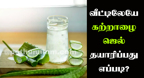 How to Make Aloe Vera Gel at Home in Tamil