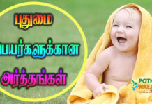 Beautiful Boy Names With Meaning in Tamil
