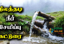 Nilathadi Neer Semippu Katturai in Tamil