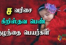chirstian baby name in tamil