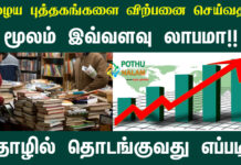 Used Book store Business Plan in Tamil