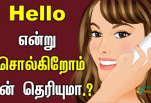 reason for saying hello in phone in tamil