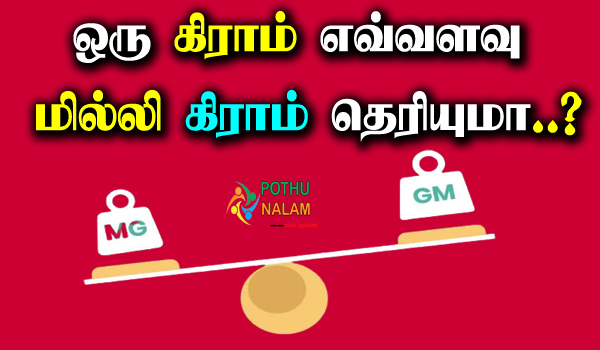 1 milligram is equal to how many gram in tamil