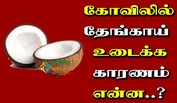 Why Do Break A Coconut in Temple Tamil