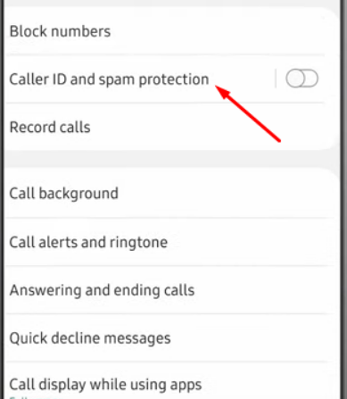 Caller ID and Spam Protection