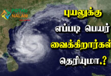 How do you name a storm in tamil