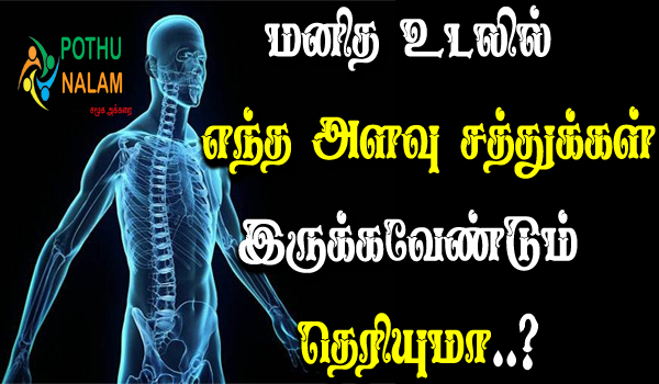 Human Body Essential Nutrients in Tamil