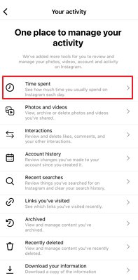 Instagram Usage Time Limit in Tamil