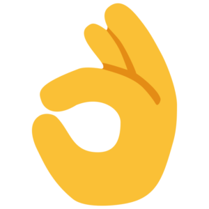 Okay Hand Sign Emoji in tamil