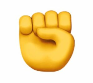 Raised Fist Emoji in tamil 