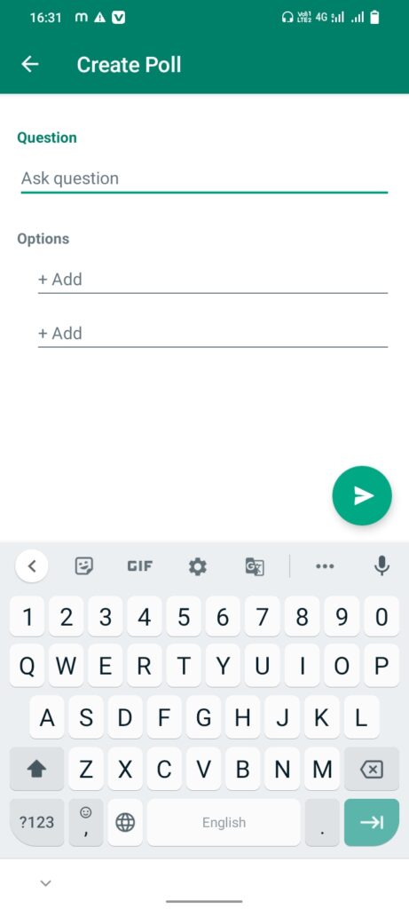  how to create poll in whatsapp android in tamil