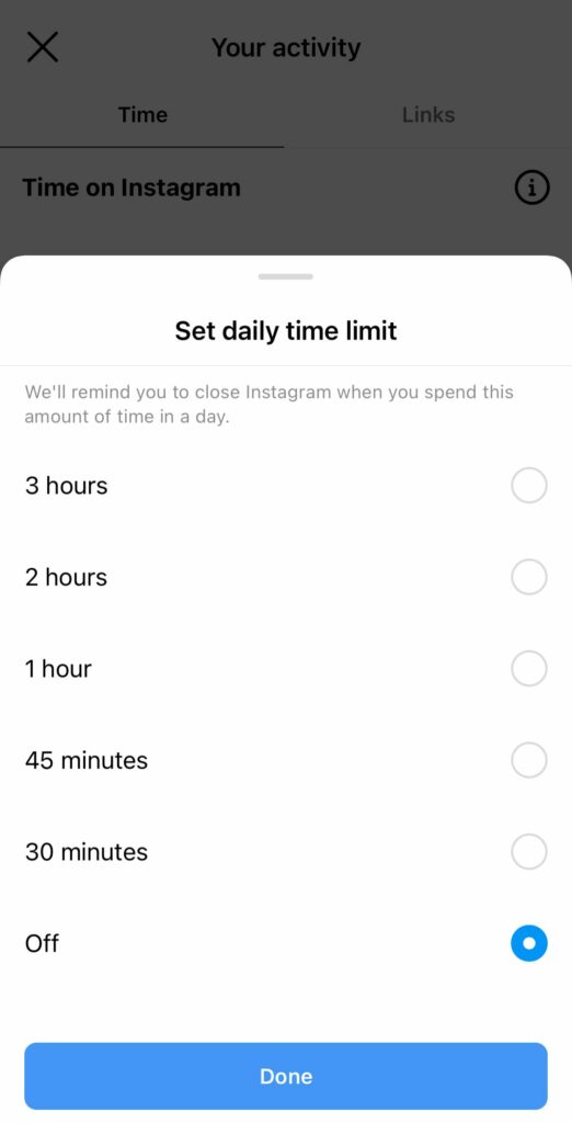 Set Daily Time Limit Instagram in Tamil