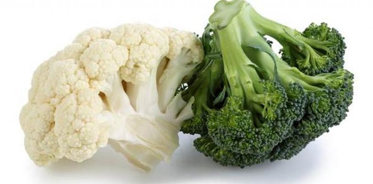 cauliflower vs broccoli calories in tamil