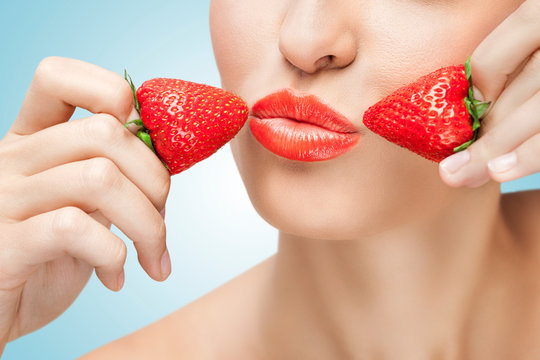 strawberry benefits for lips in tamil