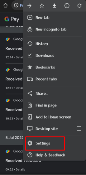 Google Chrome Safety Settings in Tamil