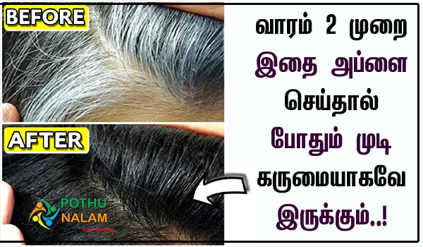 Gray Hair Tips Darker in Tamil