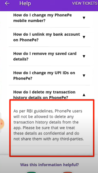 How to Delete Phonepe Transaction History in Tamil