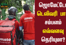 Zomato Delivery Boy Salary in Tamil