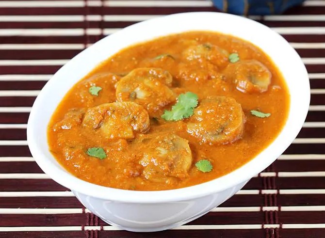 Mushroom gravy recipe for rice in tamil