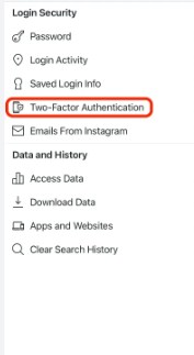 instagram two factor authentication app tips in tamil