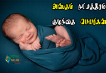 Hastha Nakshatra Boy Names in Tamil