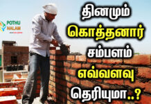 Kothanar Salary Per Day in Tamil