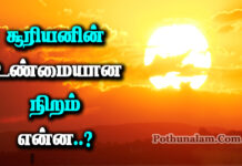 What Colour Is The Sun In Space in Tamil