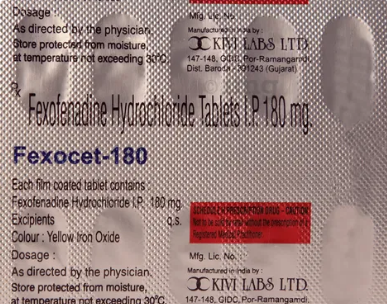 fexocet 180 tablet uses in tamil