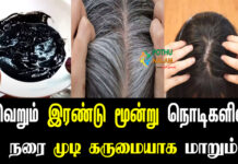 how to make homemade permanent black hair dye in tamil