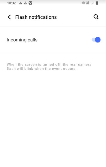  incoming call flash light setting in tamil