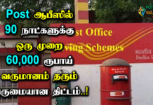 scss saving scheme 2023 post office in tamil