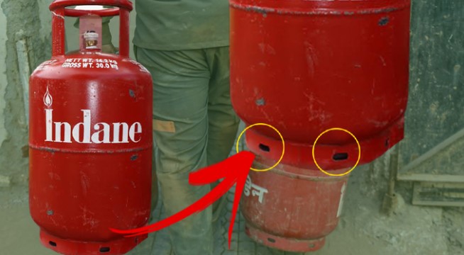 This Hole Under The Gas Cylinder
