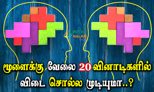 Brain Test Games in Tamil