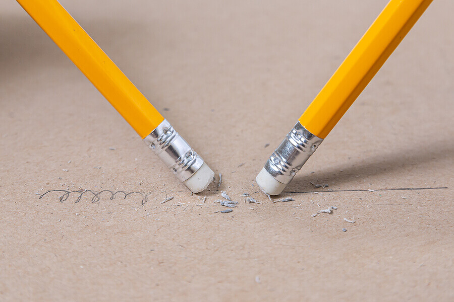How Rubber Erase Pencil Writing