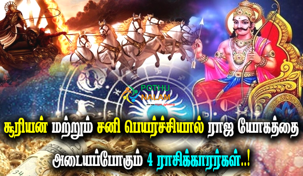 Which Zodiac Signs Lucky in Sun Transit and Saturn Transit in Tamil