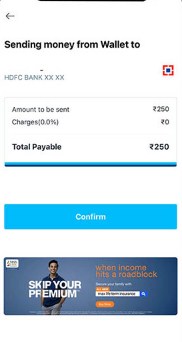 how to use paytm wallet money to bank account 