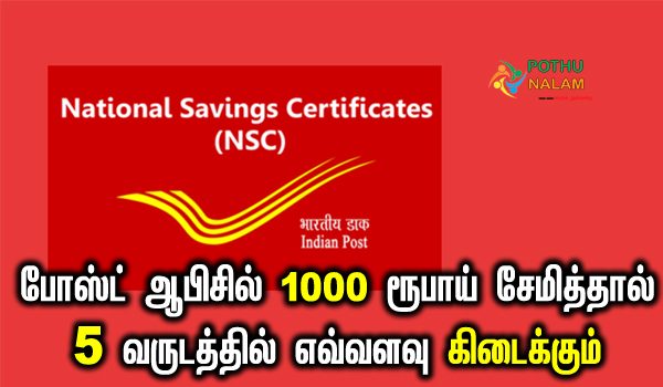 post office nsc scheme in tamil