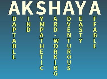 Akshaya Meaning in Tamil