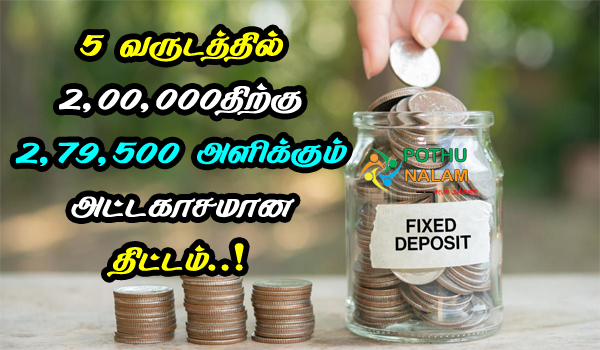 Indian Bank Fixed Deposit Interest Rates Calculator in Tamil