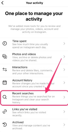 how to clear instagram search history in tamil 