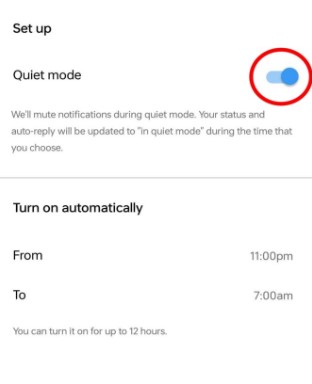 how to on quiet mode in instagram android  