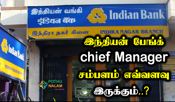 indian bank chief manager salary in india